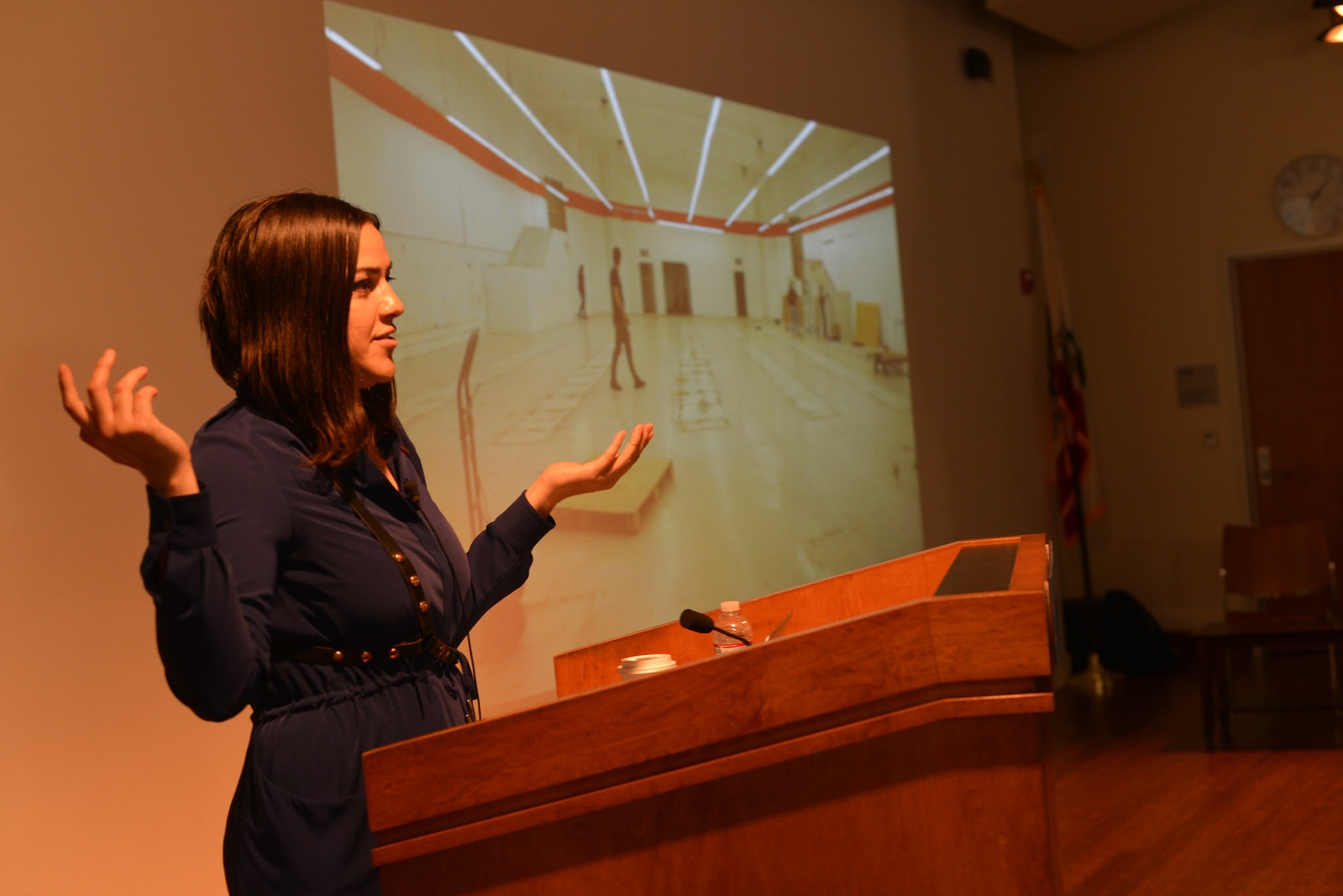 Josette Melchor in conversation at the Berkeley Center for New Media.